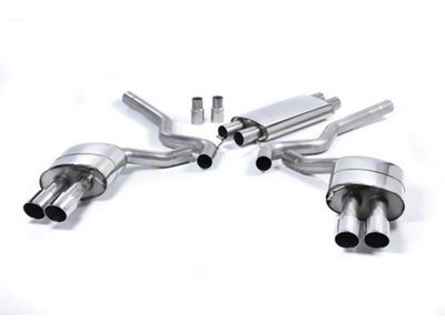 Milltek Quad Outlet Resonated Cat-Back Exhaust System with Polished Tips (15-17 Mustang GT Premium Fastback)