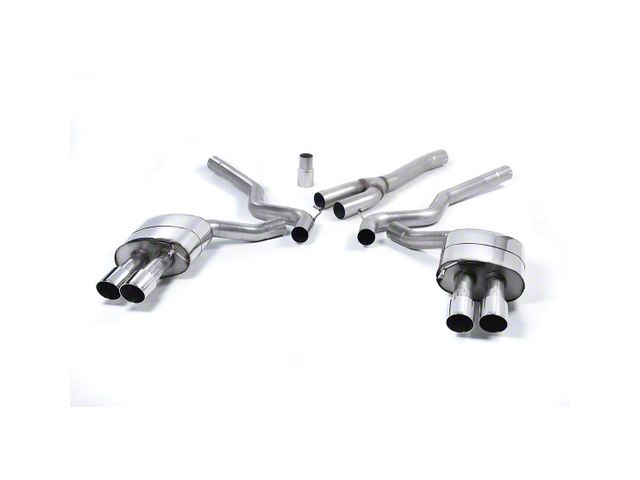 Milltek Quad Outlet Resonated Cat-Back Exhaust System with Polished Tips (15-17 Mustang EcoBoost Premium Fastback)