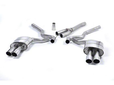 Milltek Quad Outlet Resonated Cat-Back Exhaust System with Polished Tips (15-17 Mustang EcoBoost Premium Fastback)