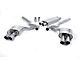 Milltek Quad Outlet Resonated Cat-Back Exhaust System with Titanium Tips (15-17 Mustang GT Premium Fastback)