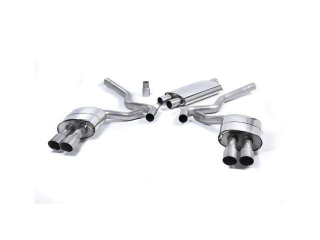 Milltek Quad Outlet Resonated Cat-Back Exhaust System with Titanium Tips (15-17 Mustang EcoBoost Premium Fastback)