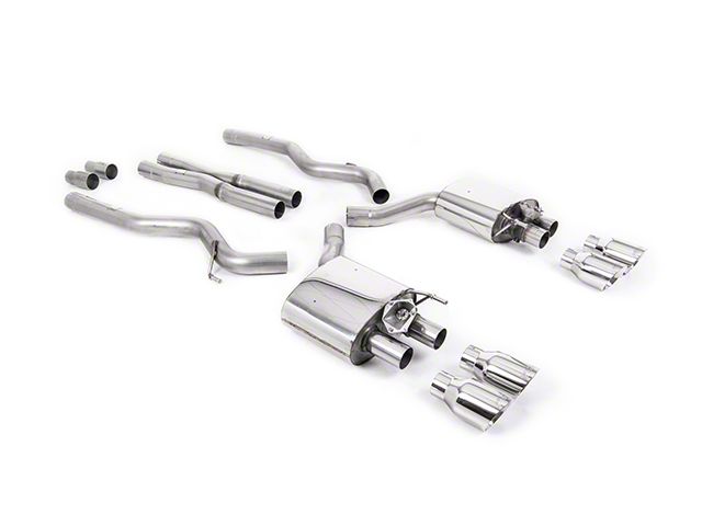 Milltek ValveSonic Non-Resonated Cat-Back Exhaust System with Polished Tips (15-17 Mustang GT Premium w/ Roush Rear Valance)