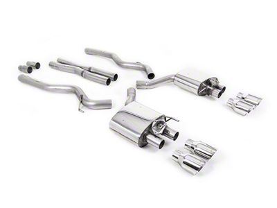 Milltek ValveSonic Non-Resonated Cat-Back Exhaust System with Polished Tips (15-17 Mustang GT Premium w/ Roush Rear Valance)