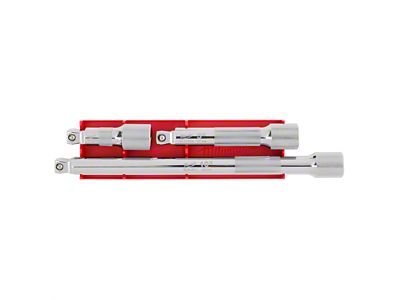Milwaukee Tool 1/2-Inch Drive Wobble Extension Set; 3-Piece