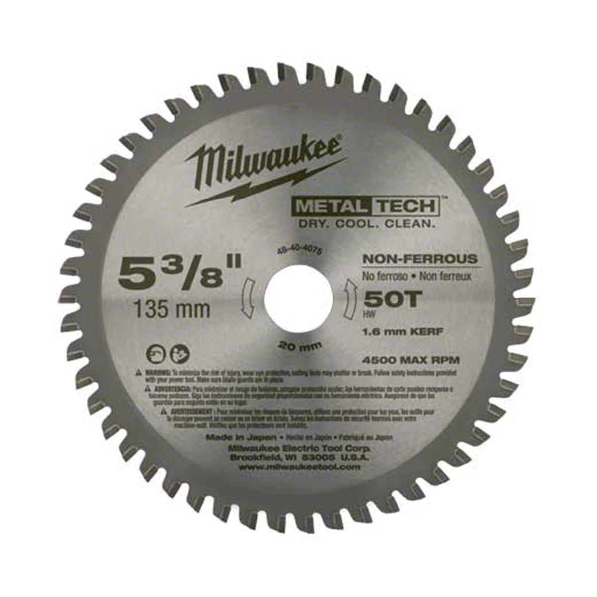 thumbnail image 2 of Milwaukee Saw Milwaukee® | MILWAUKEE 48-40-4205 5-3/8 30T METAL And Stainless Csb 58 1225577 Electric Saw 2 of 11