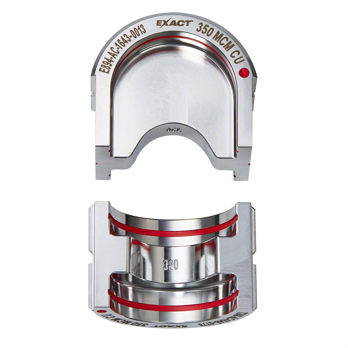 Milwaukee Tool Universal AM EXACT Copper 12T U-Style Die; 350 MCM 49-12 ...
