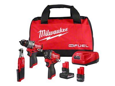 Milwaukee Tool M12 FUEL 3-Tool Combo Kit