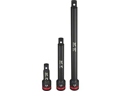 Milwaukee Tool SHOCKWAVE Impact Duty 1/2-Inch Drive Extension Set; 3-Piece