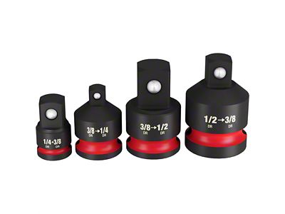 Milwaukee Tool SHOCKWAVE Impact Duty 1/4-Inch-1/2-Inch Drive Adapter Set