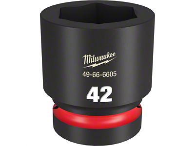 Milwaukee Tool SHOCKWAVE Impact Duty 1-Inch Drive 42mm Standard 6-Point Socket