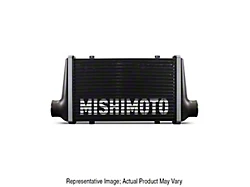 Mishimoto Carbon Fiber Intercooler with 20-Inch Matte Black Core and Black End Tank Clamps; Straight Through Flow End Tank Orientation (Universal; Some Adaptation May Be Required)