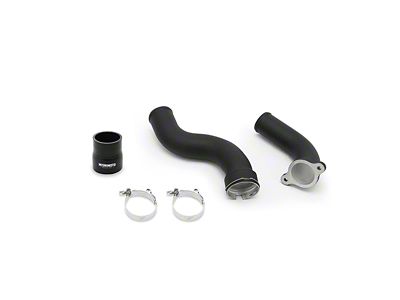 Mishimoto Hot-Side Intercooler Pipe Kit; Wrinkle Black (16-24 2.0L Camaro)