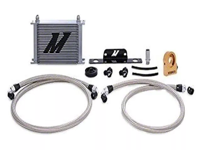Mishimoto Thermostatic Oil Cooler Kit; Silver (10-15 Camaro SS)