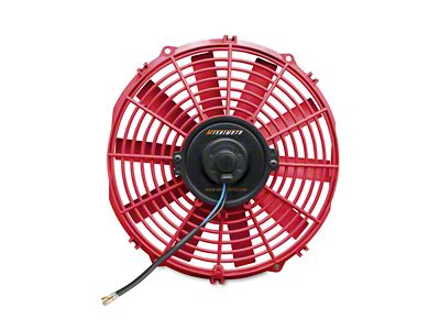 Mishimoto Slim Electric Fan; 12-Inch; Red (Universal; Some Adaptation May Be Required)