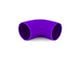 Mishimoto Silicone 90-Degree Couple; 2.75-Inch; Purple (Universal; Some Adaptation May Be Required)