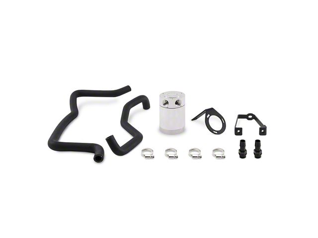 Mishimoto Direct-Fit Oil Catch Can Kit; Polished (15-23 5.7L HEMI Charger)