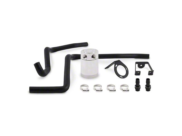 Mishimoto Direct-Fit Oil Catch Can Kit; Polished (12-14 6.4L HEMI Charger)