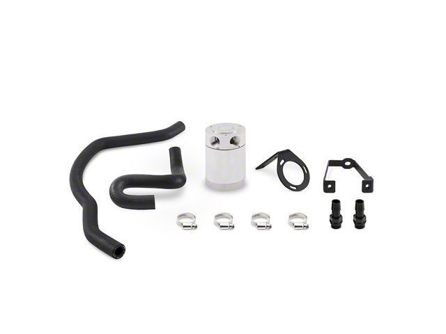 Mishimoto Direct-Fit Oil Catch Can Kit; Polished (15-23 6.4L HEMI Charger)