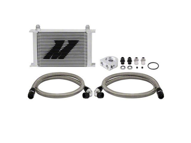 Mishimoto Universal 25-Row Non-Thermostatic Oil Cooler Kit; Silver (Universal; Some Adaptation May Be Required)