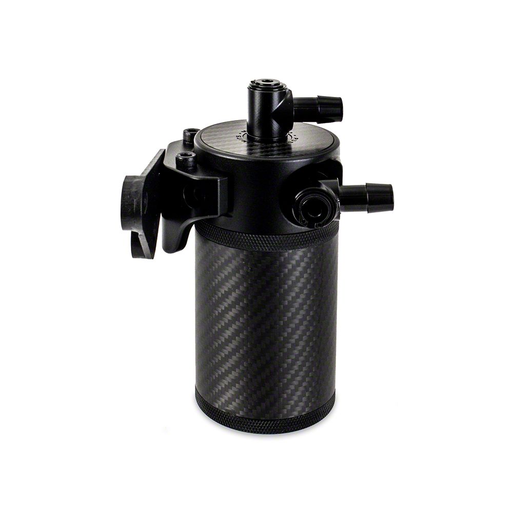 Mishimoto Corvette Baffled Oil Catch Can; PCV Side; Carbon Fiber