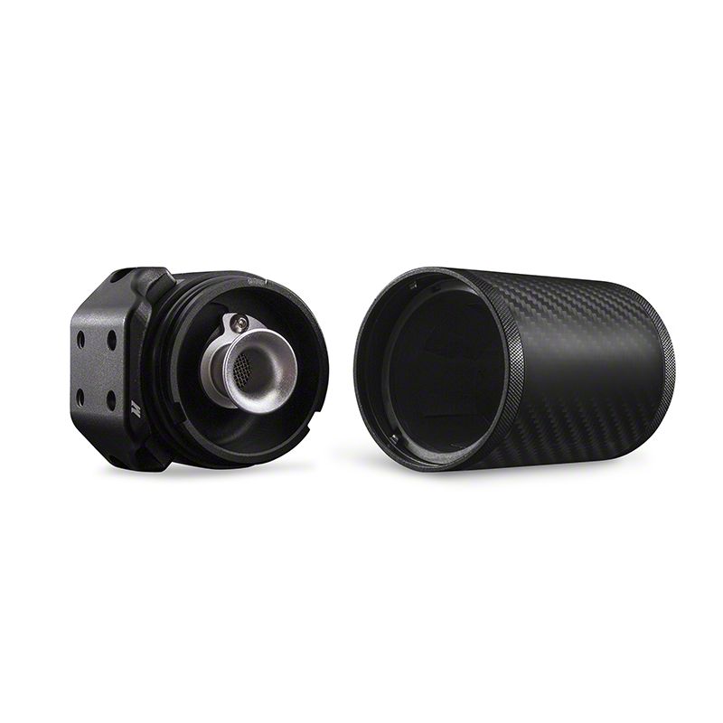 Mishimoto Corvette Baffled Oil Catch Can; PCV Side; Carbon Fiber