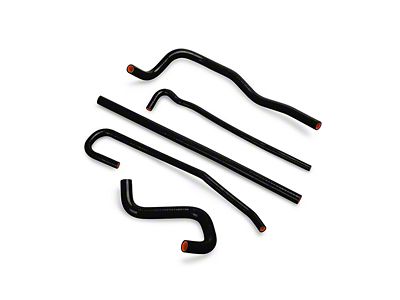 Mishimoto Silicone Ancillary Hose Kit; Black (97-04 Corvette C5)