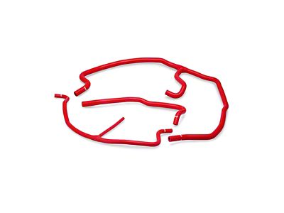 Mishimoto Silicone Ancillary Hose Kit; Red (05-08 Corvette C6)