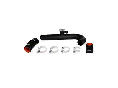 Mishimoto Hot-Side Intercooler Pipe Kit; Wrinkle Black (15-23 Mustang EcoBoost)