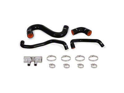 Mishimoto Silicone Lower Radiator Hose Kit; Black (15-23 Mustang GT)