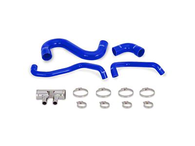 Mishimoto Silicone Lower Radiator Hose Kit; Blue (15-23 Mustang GT)