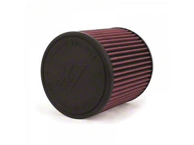Mishimoto Performance Air Filter; 3.50-Inch Inlet; 6-Inch Filter Length; Red (Universal; Some Adaptation May Be Required)