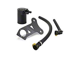 Mishimoto Baffled Oil Catch Can; PCV Side; Black (24-25 Mustang EcoBoost)