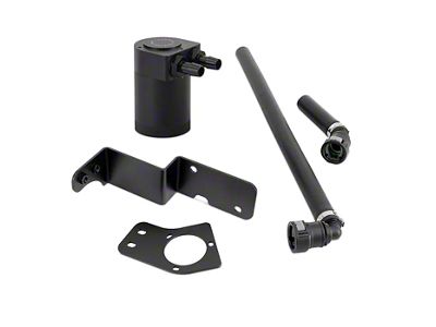 Mishimoto Baffled Oil Catch Can; PCV Side; Black (24-25 Mustang GT, Dark Horse)
