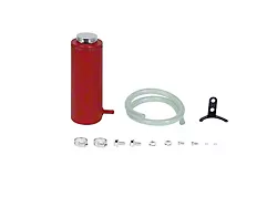 Mishimoto Aluminum Coolant Reservoir Tank; Wrinkle Red (Universal; Some Adaptation May Be Required)
