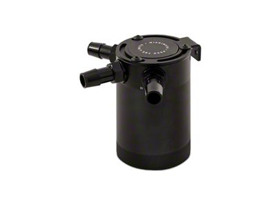 Mishimoto 3-Port Compact Baffled Oil Catch Can; Black (Universal; Some Adaptation May Be Required)
