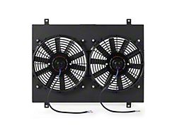 Mishimoto Performance Aluminum Radiator Fan Shroud Kit; Black (79-93 5.0L Mustang)