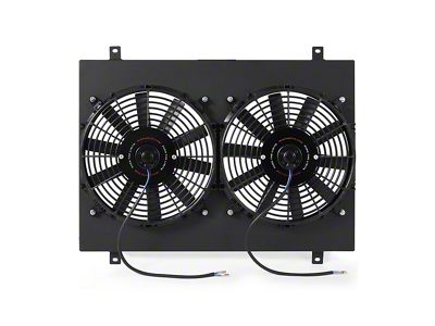 Mishimoto Performance Aluminum Radiator Fan Shroud Kit; Black (79-93 5.0L Mustang)