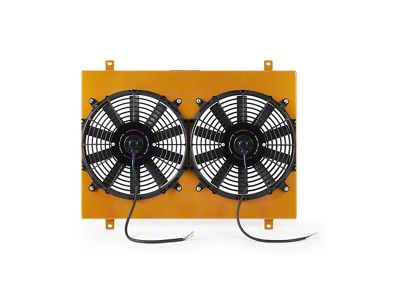 Mishimoto Performance Aluminum Radiator Fan Shroud Kit; Gold (79-93 5.0L Mustang)