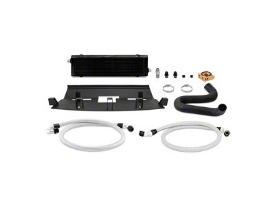 Mishimoto Thermostatic Oil Cooler Kit; Black (18-23 Mustang GT)