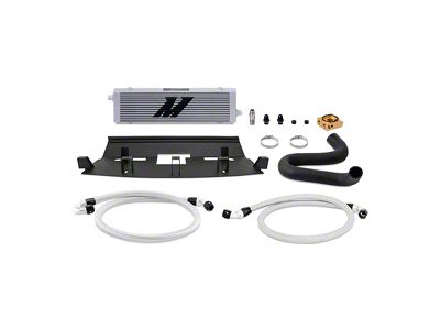 Mishimoto Thermostatic Oil Cooler Kit; Silver (18-23 Mustang GT)