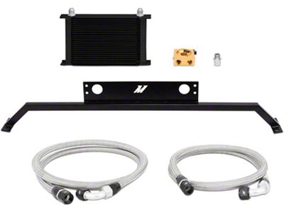 Mishimoto Direct Fit Oil Cooler; Black (11-14 Mustang GT)