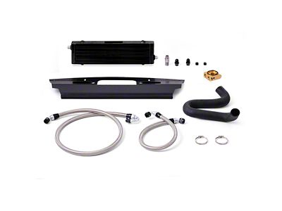 Mishimoto Thermostatic Oil Cooler Kit; Black (15-17 Mustang GT)