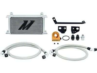 Mishimoto Thermostatic Oil Cooler Kit; Silver (15-23 Mustang EcoBoost)
