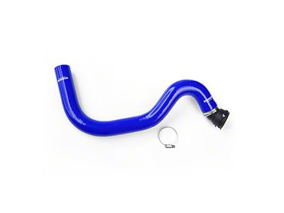 Mishimoto Silicone Upper Radiator Hose; Blue (15-23 Mustang GT)