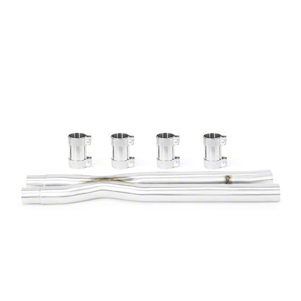 Mishimoto Cut and Clamp Resonator Delete X Pipe (15-24 Mustang GT, Dark Horse)