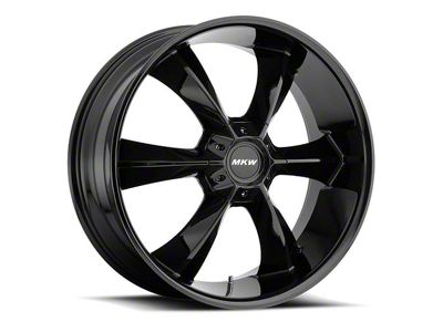 MKW Offroad M119 Gloss Black Wheel; 22x9; 18mm Offset (06-10 RWD Charger)