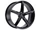 MKW Offroad M120 Satin Black Wheel; 22x9; 20mm Offset (06-10 RWD Charger)