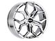MKW Offroad M121 Chrome Wheel; 22x9; 18mm Offset (06-10 RWD Charger)
