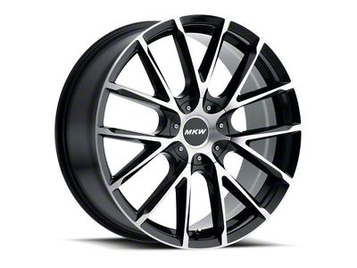 MKW M123 Gloss Black Machined Wheel; 20x8.5; 40mm Offset (07-10 AWD Charger)