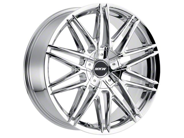 MKW Offroad M124 Chrome Wheel; 22x9; 18mm Offset (06-10 RWD Charger)